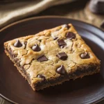 Chocolate Chip Cookie Bar Party Display for Your Next Gathering 3 Close-up of chocolate chip cookie bars on a party display with a clean background