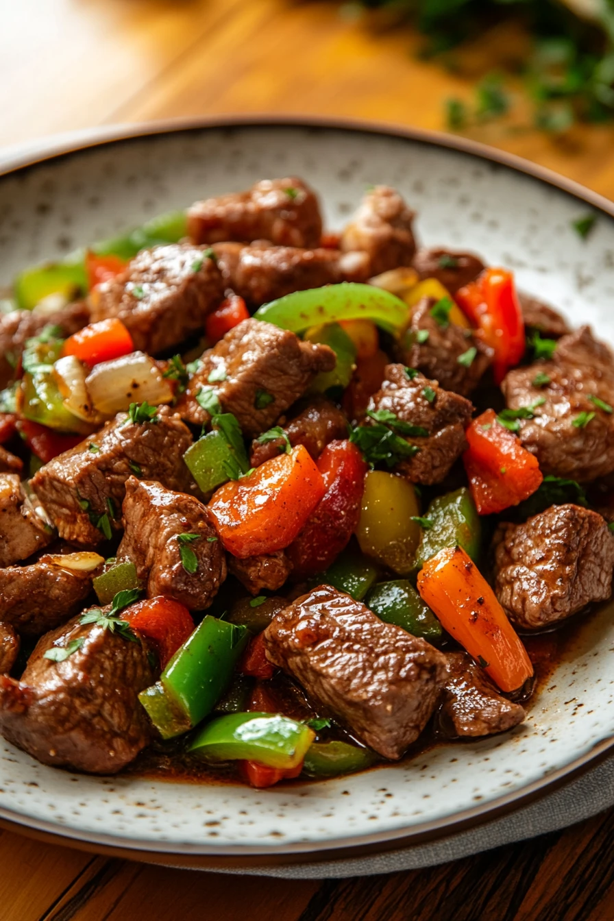 Close-up of a delicious chicken dinner with creamy sauce, perfect for beef chicken dinners.