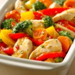 Delicious freezer meals with a variety of ingredients in a bright, appetizing setting.