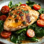 Close-up of a delicious chicken breast dinner with creamy sauce, perfect for a keto meal.