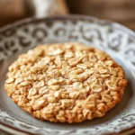Close-up of oatmeal cookie mix with visible ingredients and textures.