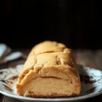Close-up of sugar cookies on a wooden board with a clean background.