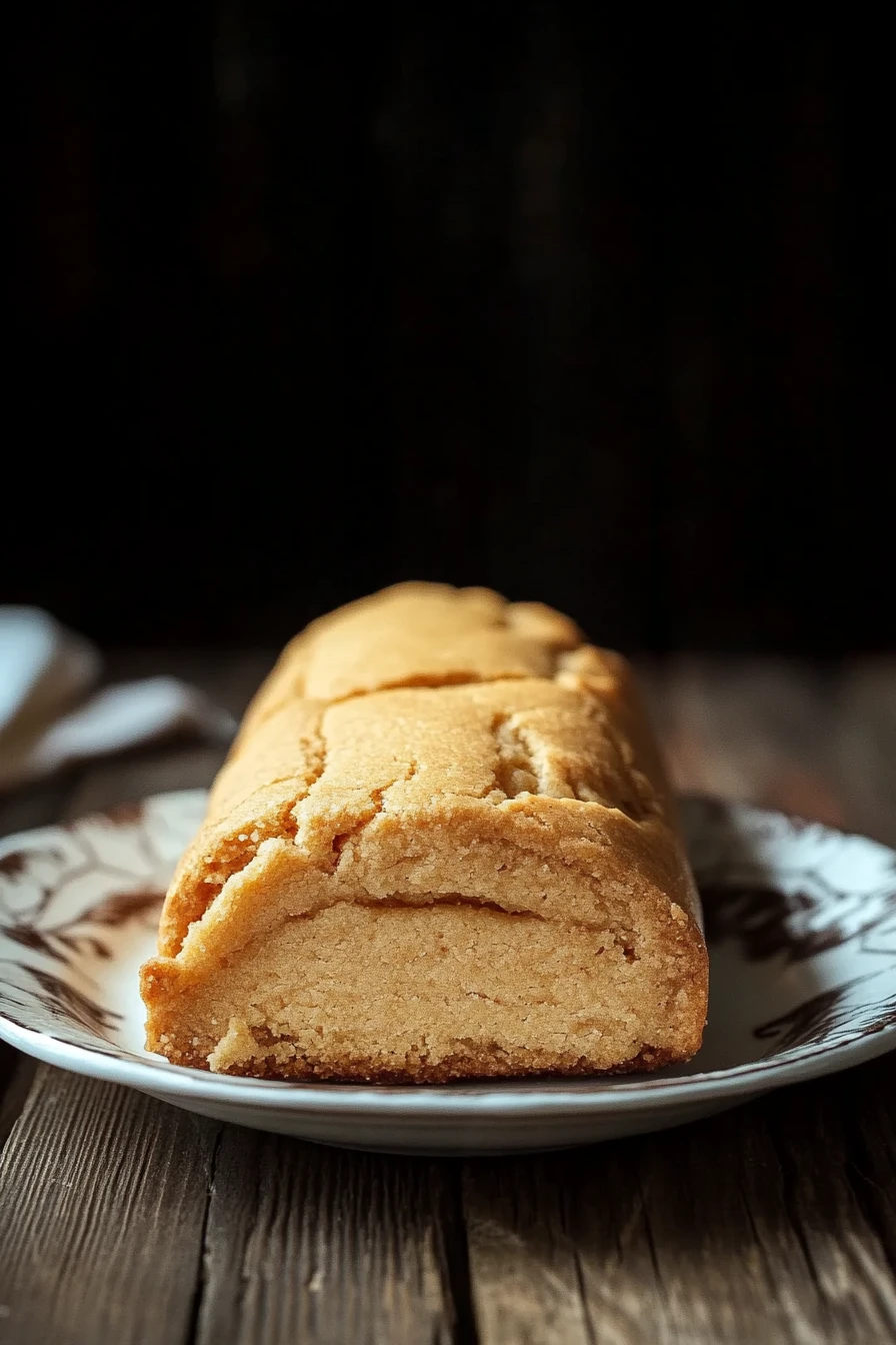 Close-up of sugar cookies on a wooden board with a clean background.