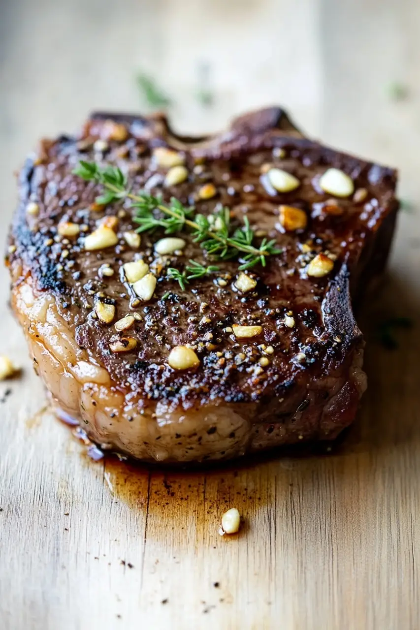 garlic skillet steak 0