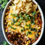 taco casserole freezer meal ground beef 0