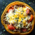 unstuffed bell pepper casserole with ground beef 1